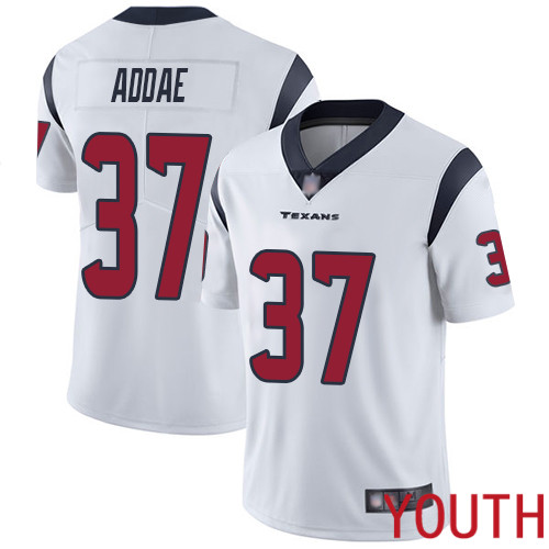 Houston Texans Limited White Youth Jahleel Addae Road Jersey NFL Football #37 Vapor Untouchable->houston texans->NFL Jersey